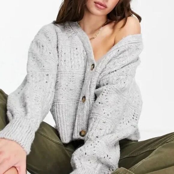 NWT Topshop Stitchy Cardigan. - Picture 1 of 8